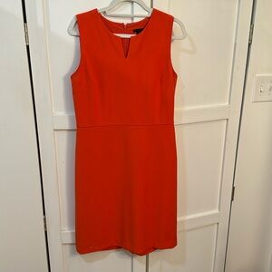 Ann Taylor Orange Shift Dress